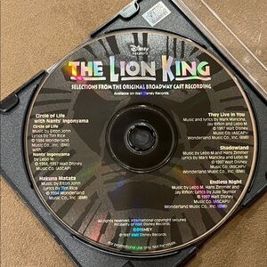 Disney The Lion King Broadway CD - Black and Gold